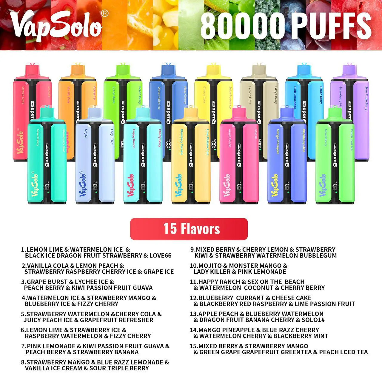 VAPSOLO QUADS 80K 4 IN 1